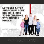 Memory Mingle 3D Mobile Masterpiece Ornament Photo Sculpture Ornament<br><div class="desc">Step into the extraordinary with our Photo Cut-Out 3D Mobile Ornament – a breathtaking experience for your most cherished memories! This isn't just an ornament; it's a masterpiece that seamlessly blends cut-out photography with the grace of a mobile display. Crafted for awe, each ornament brings your photos to life with...</div>