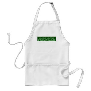 Memory Not Sharp Standard Apron