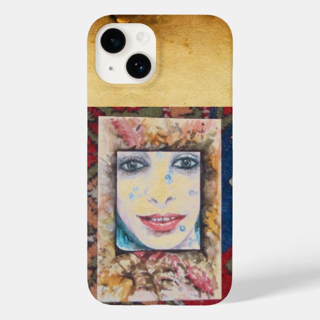 MEMORY OF AUTUMN WITH LEAVES AND DROPS OF WATER Case-Mate iPhone CASE (Back)