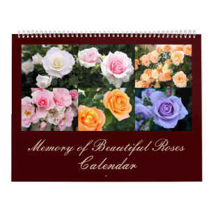 Memory of Beautiful Roses Calendar カレンダー