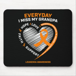 Memory Of My Grandpa Remembrance Leukaemia Awarene Mouse Pad