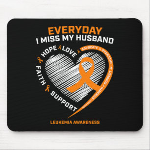 Memory Of My Husband Remembrance Leukaemia Awarene Mouse Pad