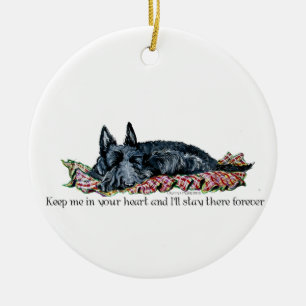 Memory of Scottish Terrier Ceramic Ornament