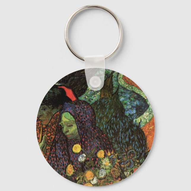 Memory of the Garden at Etten by Vincent van Gogh Keychain (Front)