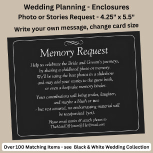 Memory Request Enclosure - Black White Infinity 