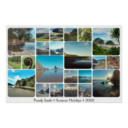 Memory Road Trip, A 22 Instagram Photo Collage Poster