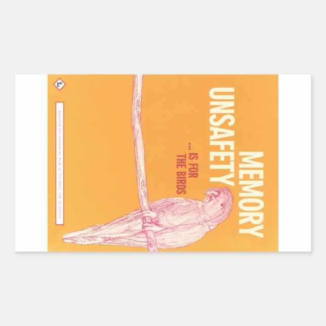 Memory Unsafety is for the Birds sticker (Front)
