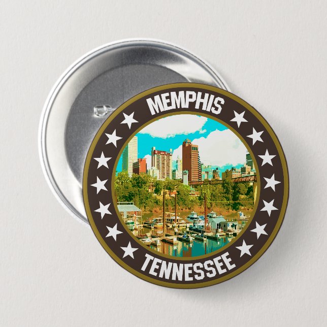 Memphis                                            3 inch round button (Front & Back)