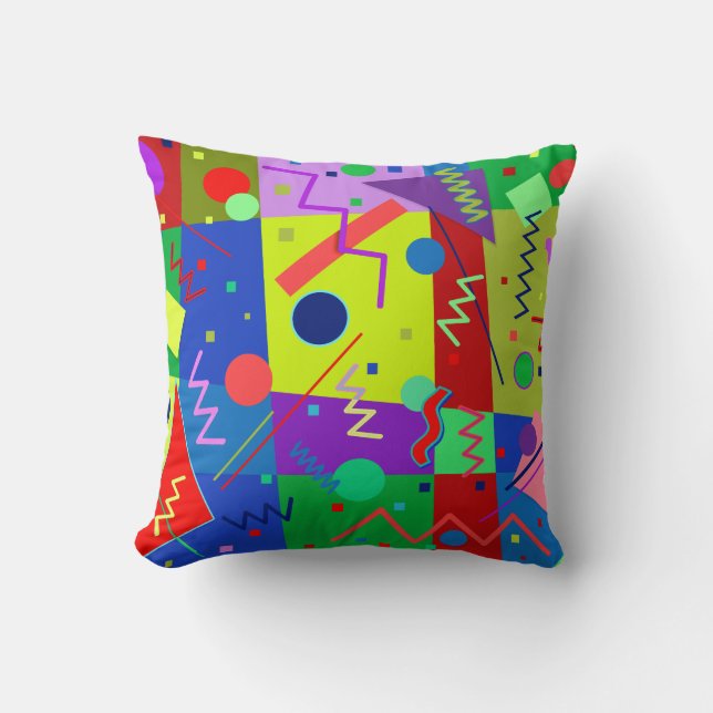 Memphis #64 throw pillow (Front)