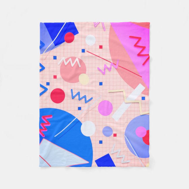 Memphis #82 Sangria Fleece Blanket (Front)