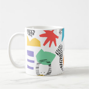 Memphis Art: Grunge Surface Design Coffee Mug