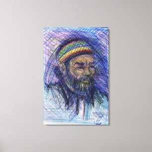 Memphis Artiste Toile Enveloppée