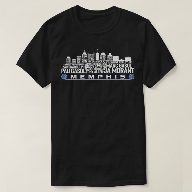 Memphis Basketball Team All Time Legends Memphis C T-Shirt (Design Front)