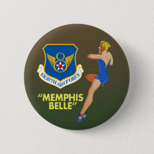 "Memphis Belle" 8th Air Force 2 Inch Round Button