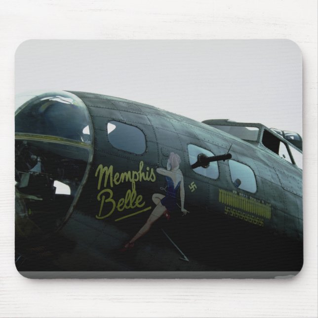 Memphis Belle, nose art Mouse Pad (Front)
