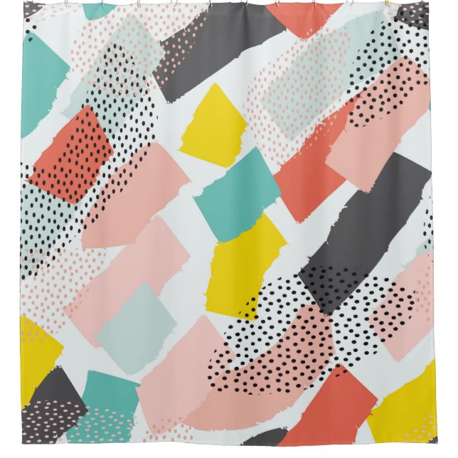 Memphis brush strokes: vintage pattern. (Front)