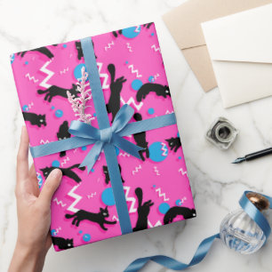 Memphis Cats Wrapping Paper