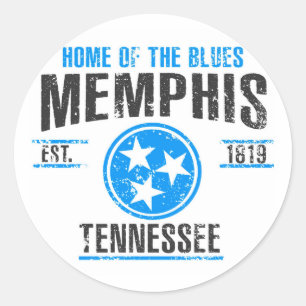 Memphis Classic Round Sticker
