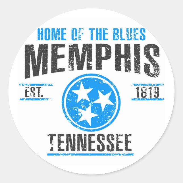 Memphis Classic Round Sticker (Front)