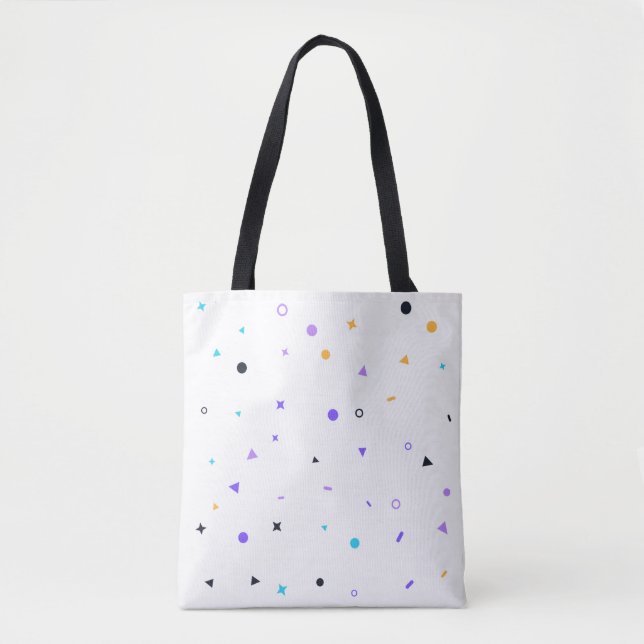 Memphis Confetti Seamless Pattern Tote Bag (Front)
