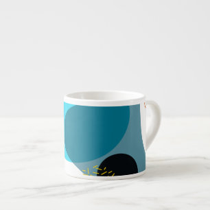 Memphis, cool, trendy, urban, modern illustration espresso cup