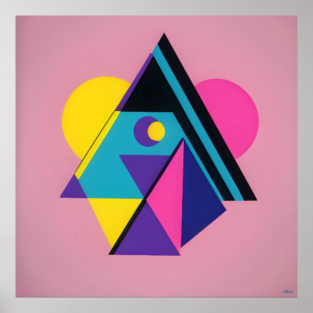 Memphis Design Dwelling Poster (Front)