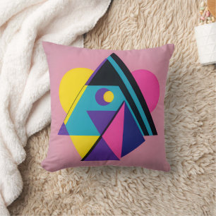 Memphis Design Dwelling Throw Pillow