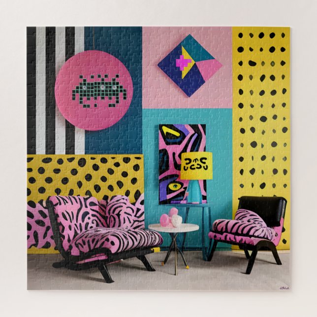 Memphis Design Reception Dream Jigsaw Puzzle (Vertical)