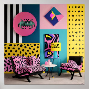 Memphis Design Reception Dream Poster