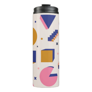 Memphis Geometry: 90s Fashion Seamless Thermal Tumbler