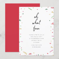 Memphis Holiday Party Invitation