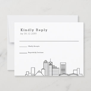 Memphis Mariage   Stylisé Skyline RSVP