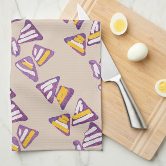 Memphis Nachos kitchen towel on Baking Stone colou
