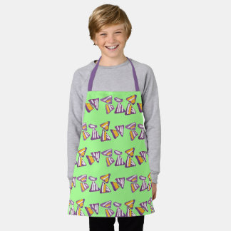 Memphis Nachos on Electric Mint apron