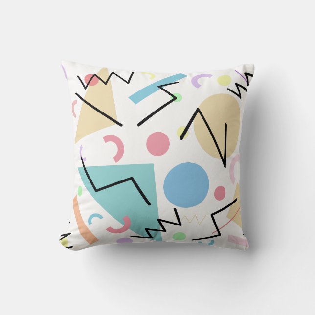 Memphis No. 102 Throw Pillow (Front)