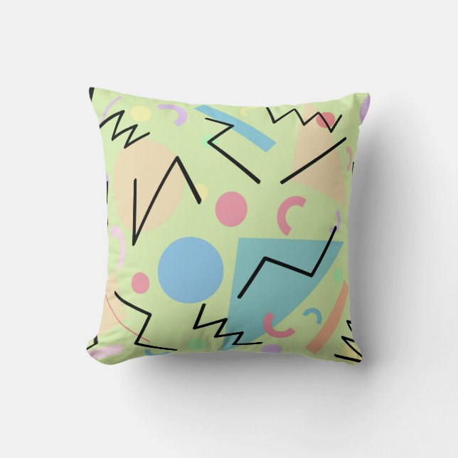 Memphis No. 103 Throw Pillow (Front)