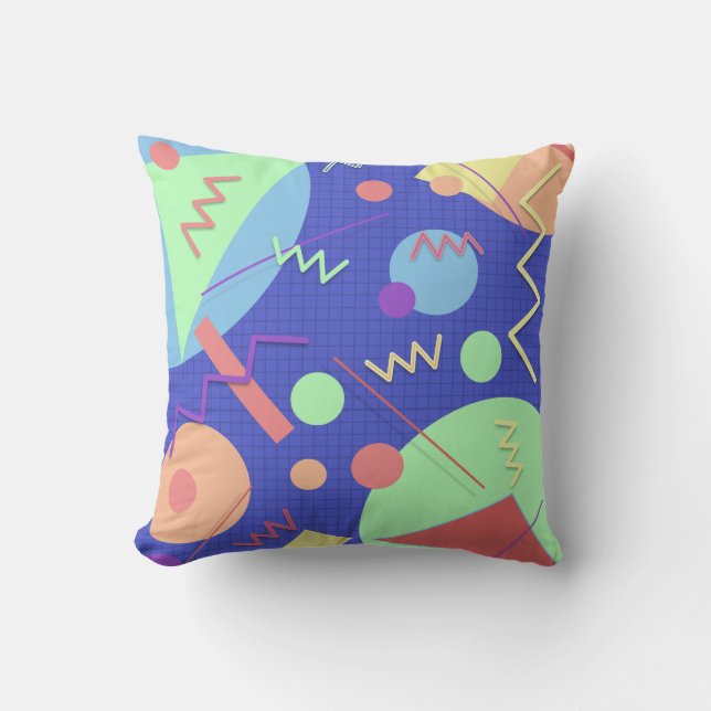 Memphis No. 42 Throw Pillow (Front)