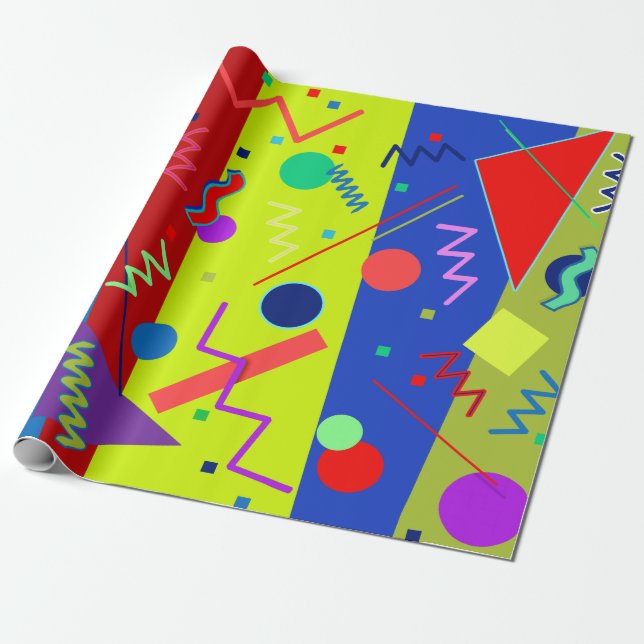 Memphis No. 63 Wrapping Paper (Unrolled)