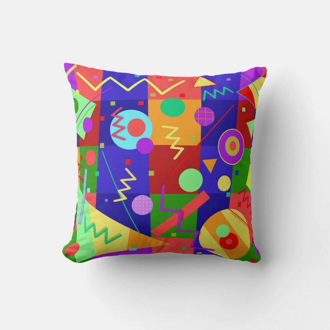 Memphis No. 69 Throw Pillow (Front)