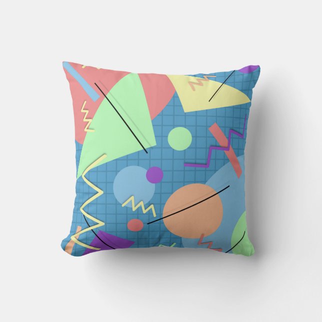 Memphis No. 6 Throw Pillow (Front)