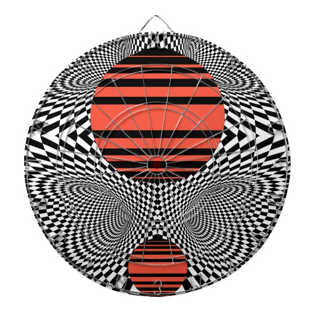 Memphis OpArt Dartboard (Front)