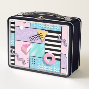 Memphis Party Metal Lunch Box