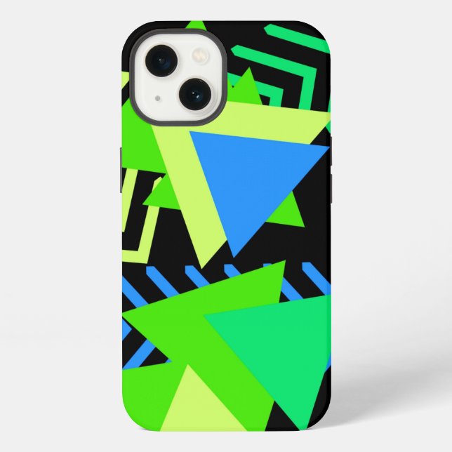 Memphis Pattern Geometric iPhone Case (Back)