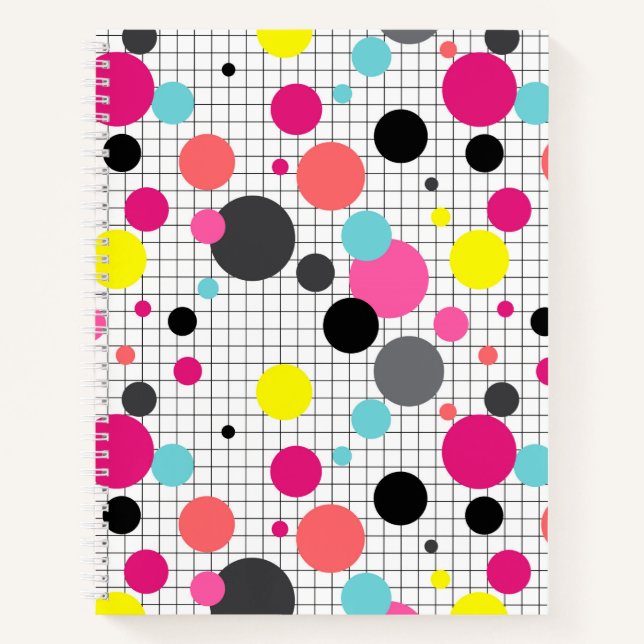 Memphis polka dots notebook (Front)