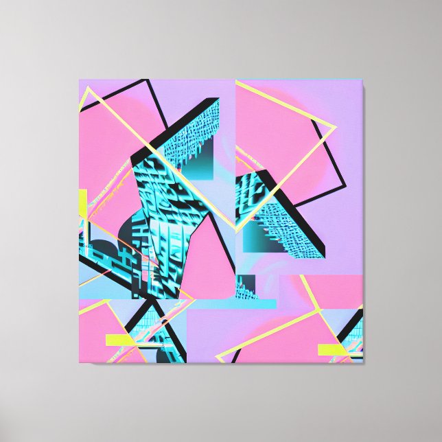 Memphis Pong Exchange Canvas Print (Front)