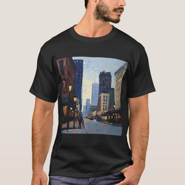 Memphis Postimpressionist painting style T-Shirt (Front)