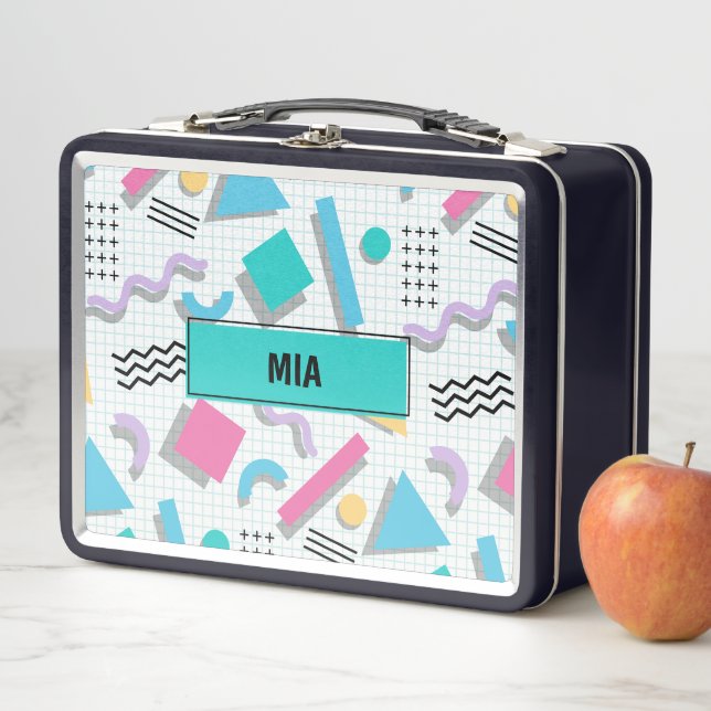 Memphis Shapes Metal Lunch Box (In Situ)