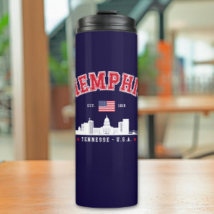 Memphis Skyline Modern Skyline City Thermal Tumbler
