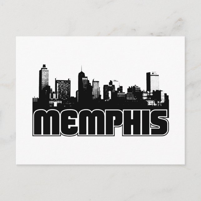 Memphis Skyline Postcard (Front)