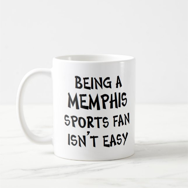 memphis sports fan, being coffee mug (Left)